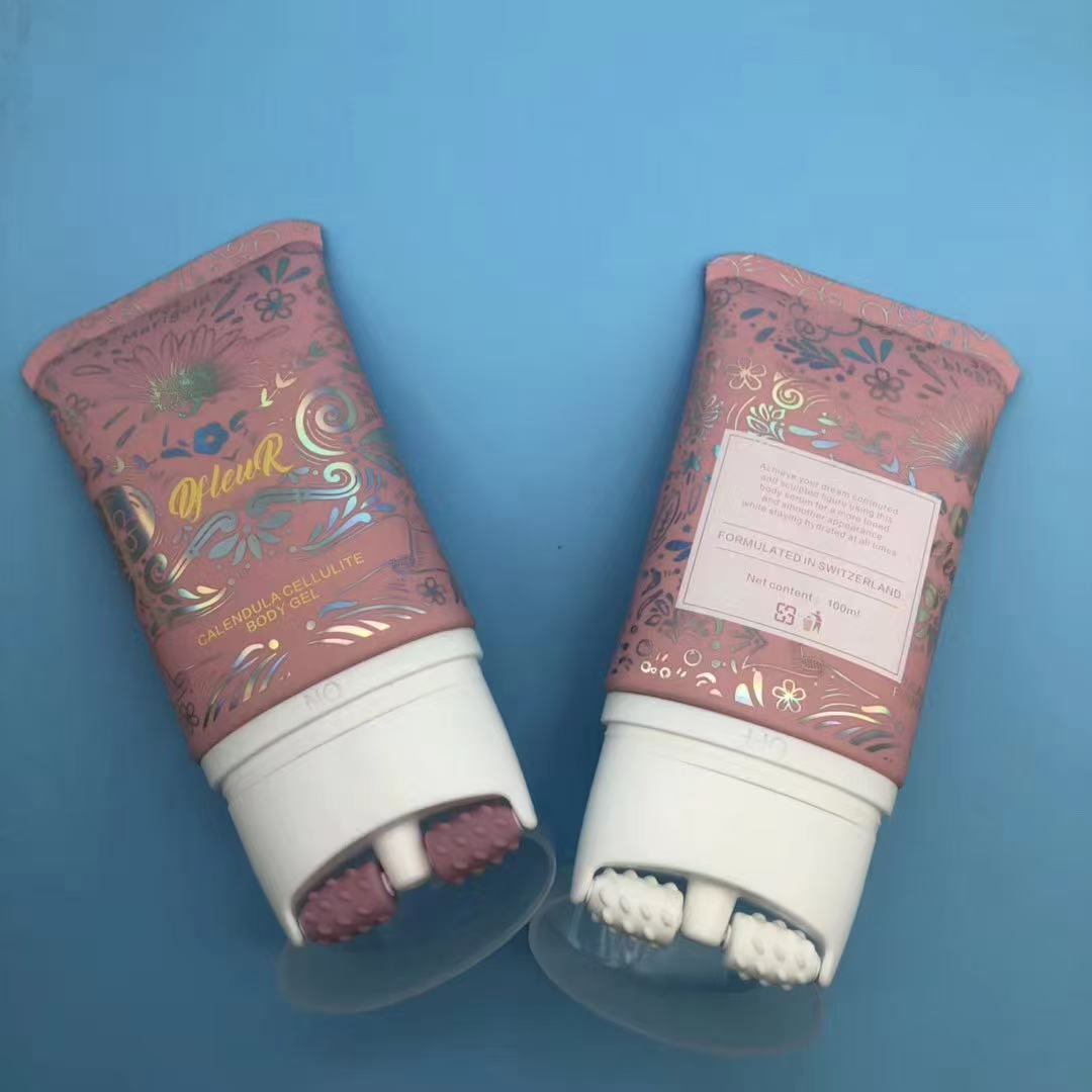 HYM 带金色按摩头扁软管120g